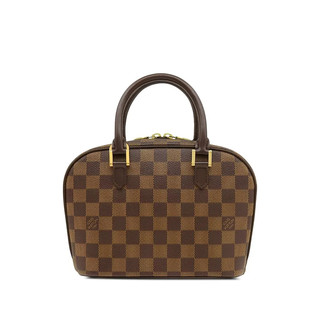 Louis Vuitton Damier Ebene Mini Sarria Brown Canvas Very good - Front View