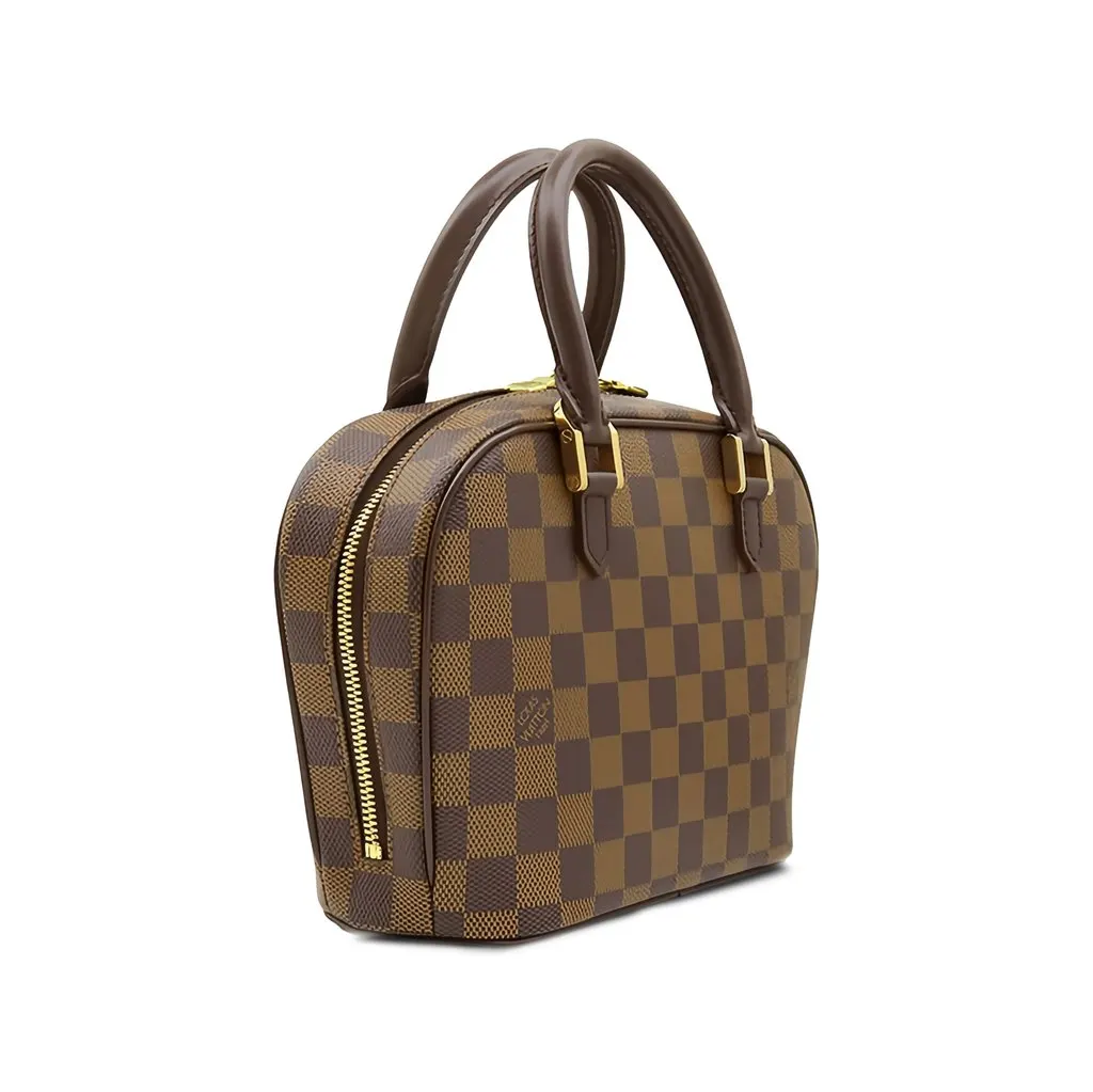 Louis Vuitton Damier Ebene Mini Sarria Brown Canvas Very good - Back View