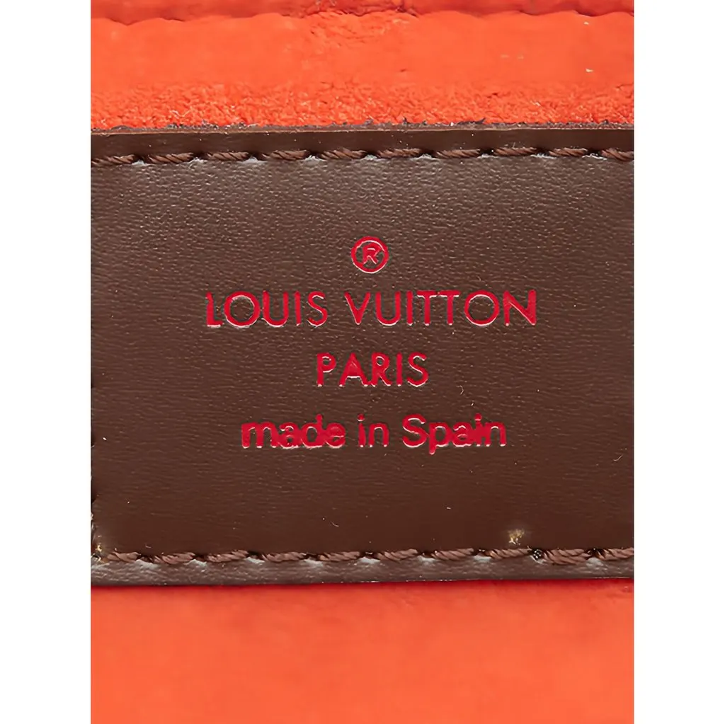 Louis Vuitton Damier Ebene Mini Sarria Brown Canvas Very good - Box View