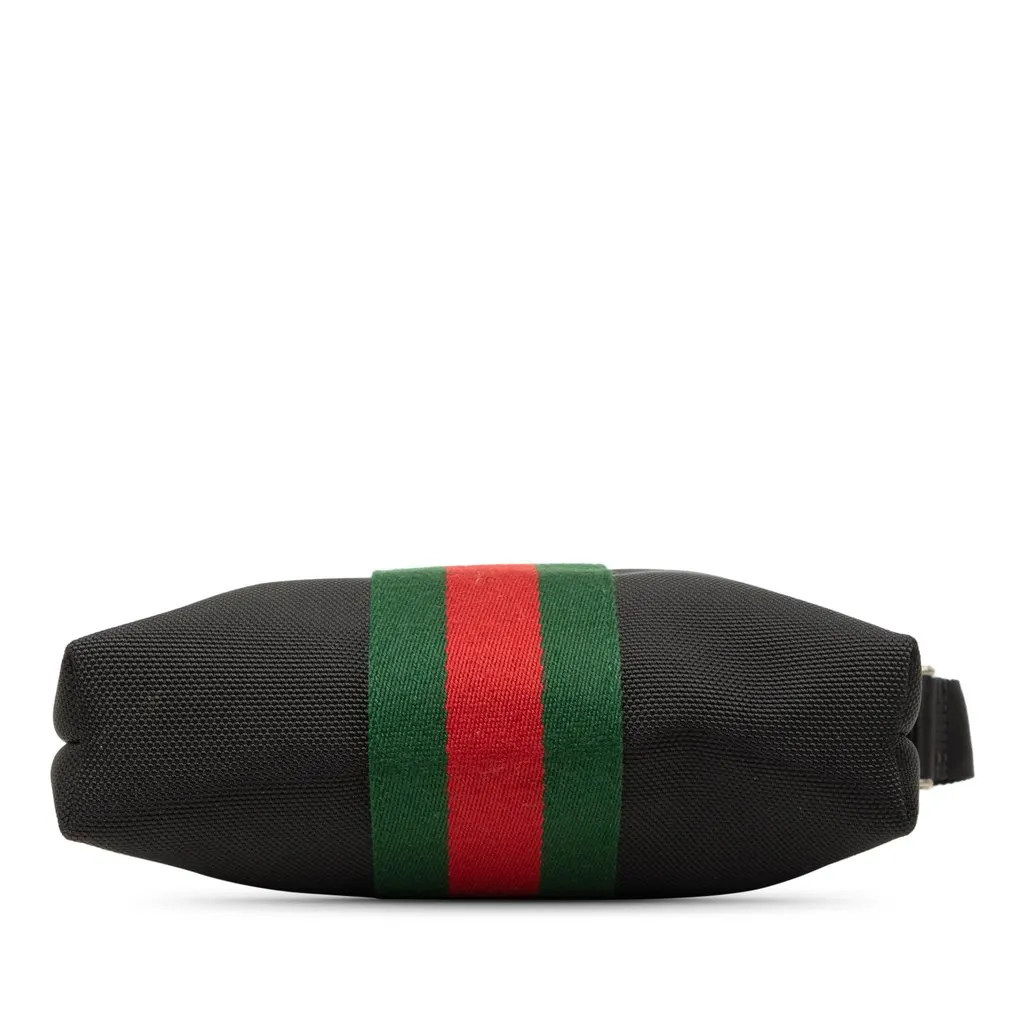Gucci Techno Canvas Web Messenger Bag Black Very good - Inside View
