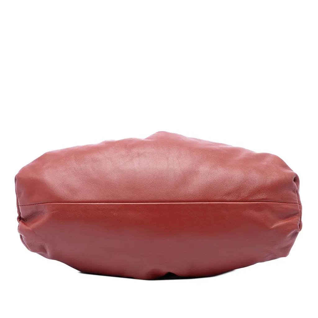 Bottega Veneta Lambskin The Pouch Red Leather Very good - Inside View