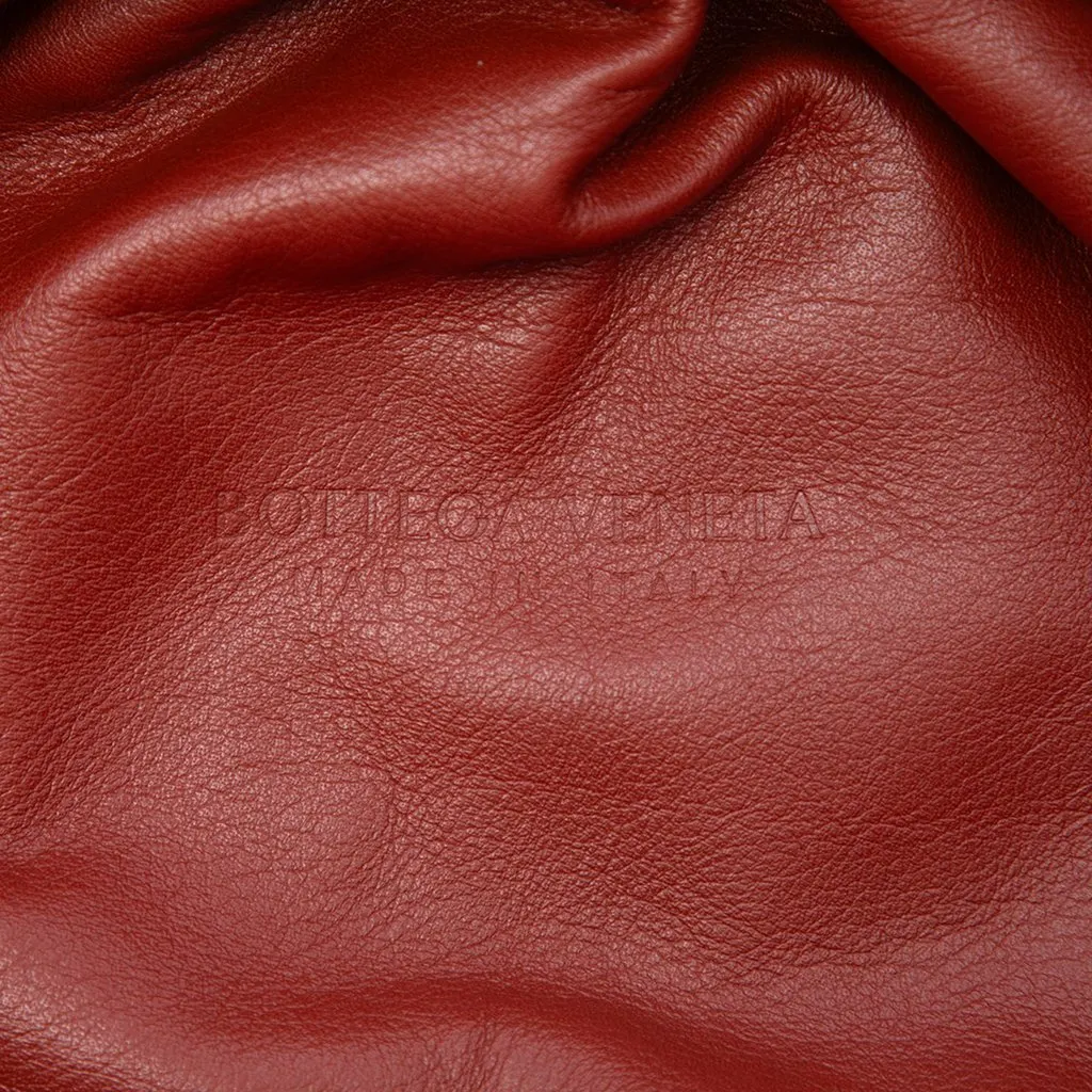 Bottega Veneta Lambskin The Pouch Red Leather Very good - Box View