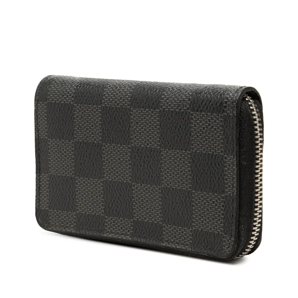 Louis Vuitton Damier Graphite Zippy Coin Pouch Black Canvas Very good - Back View