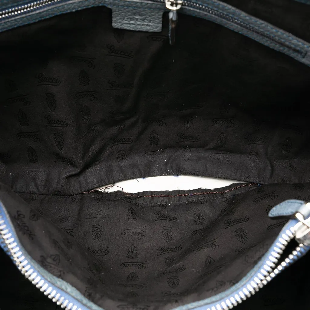Gucci Medium GG Canvas Bamboo Libeccio Tote Beige Canvas Good - Model View
