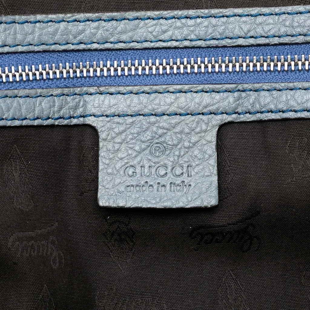 Gucci Medium GG Canvas Bamboo Libeccio Tote Beige Canvas Good - Box View