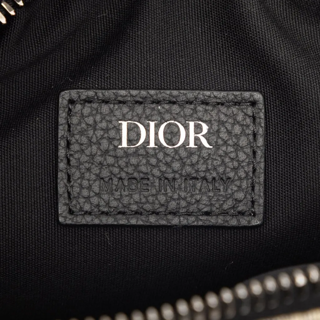 Dior Oblique Canvas Saddle Triple Pouch Blue Canvas Very good - Box View