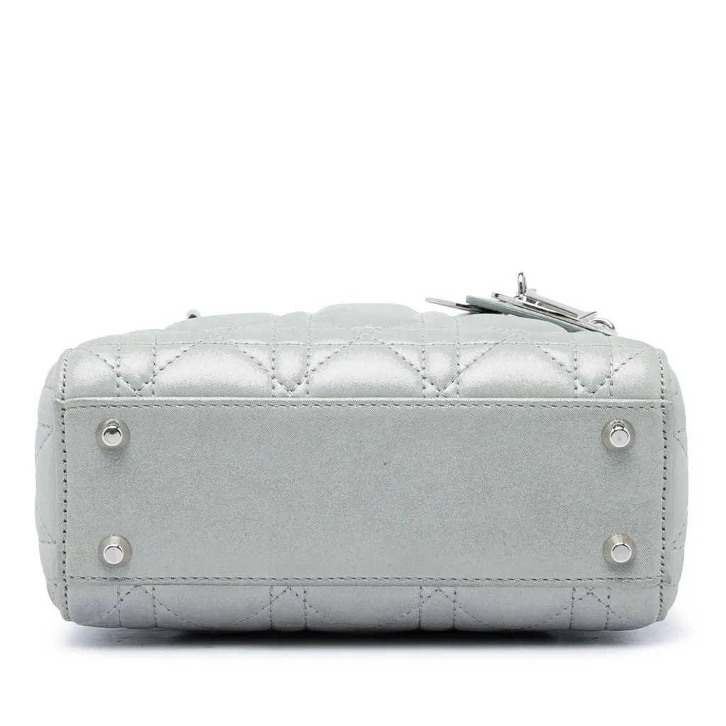 Dior Mini Iridescent Lambskin Cannage Lady Dior MultiColor Leather Very good - Inside View