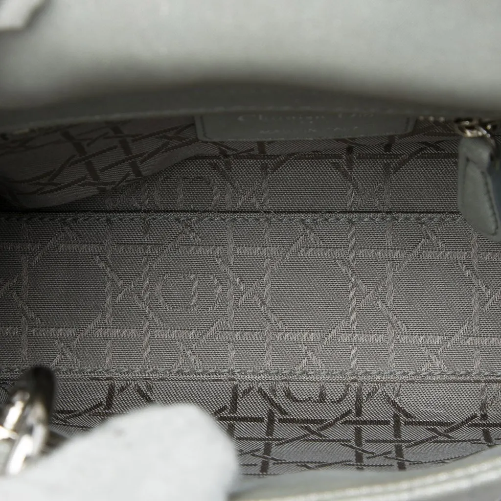 Dior Mini Iridescent Lambskin Cannage Lady Dior MultiColor Leather Very good - Model View