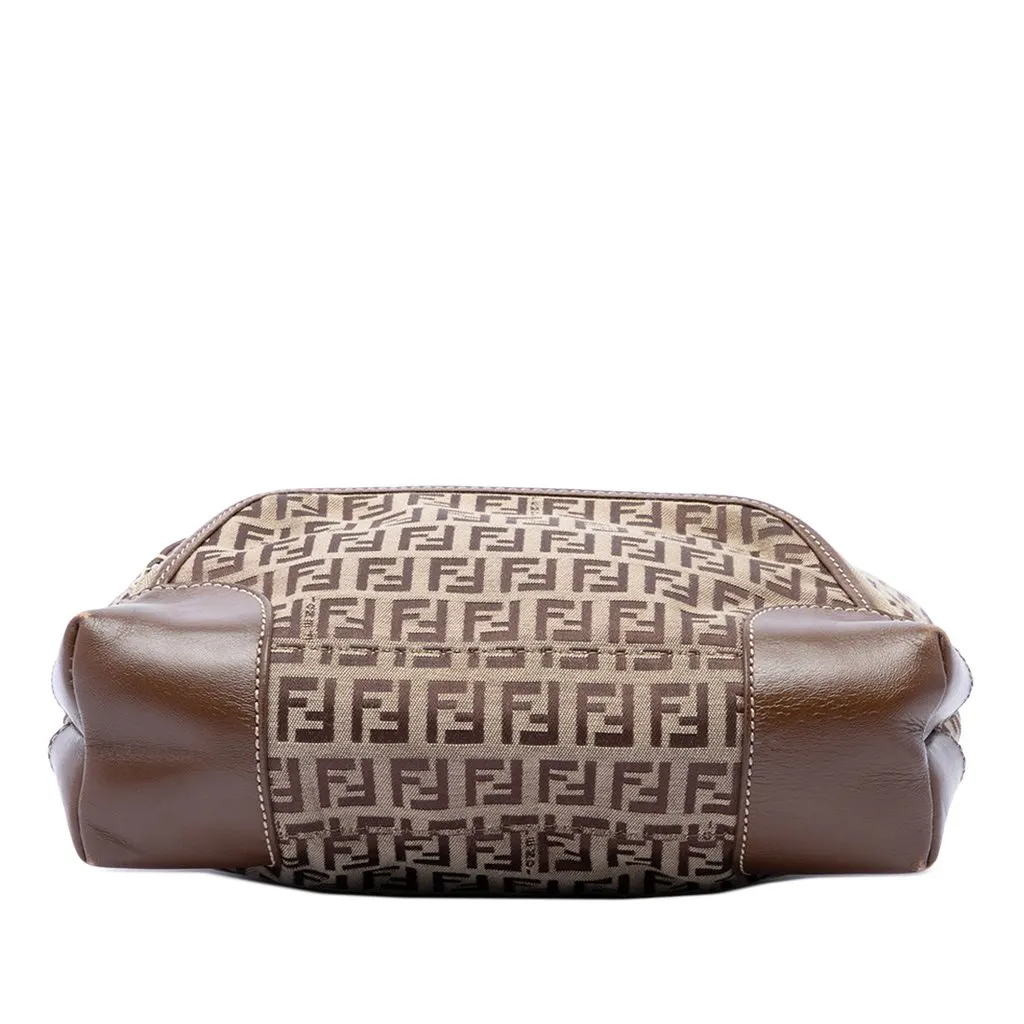 Fendi Zucchino Canvas Chef Front Pocket Shopping Tote Beige Very good - Inside View