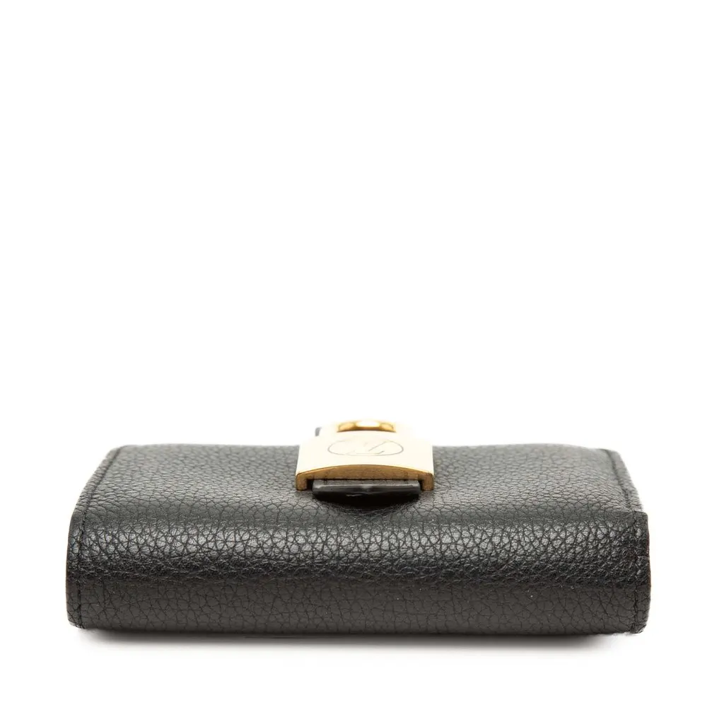 Louis Vuitton Leather Low Key Compact Wallet Black Leather Good - Inside View