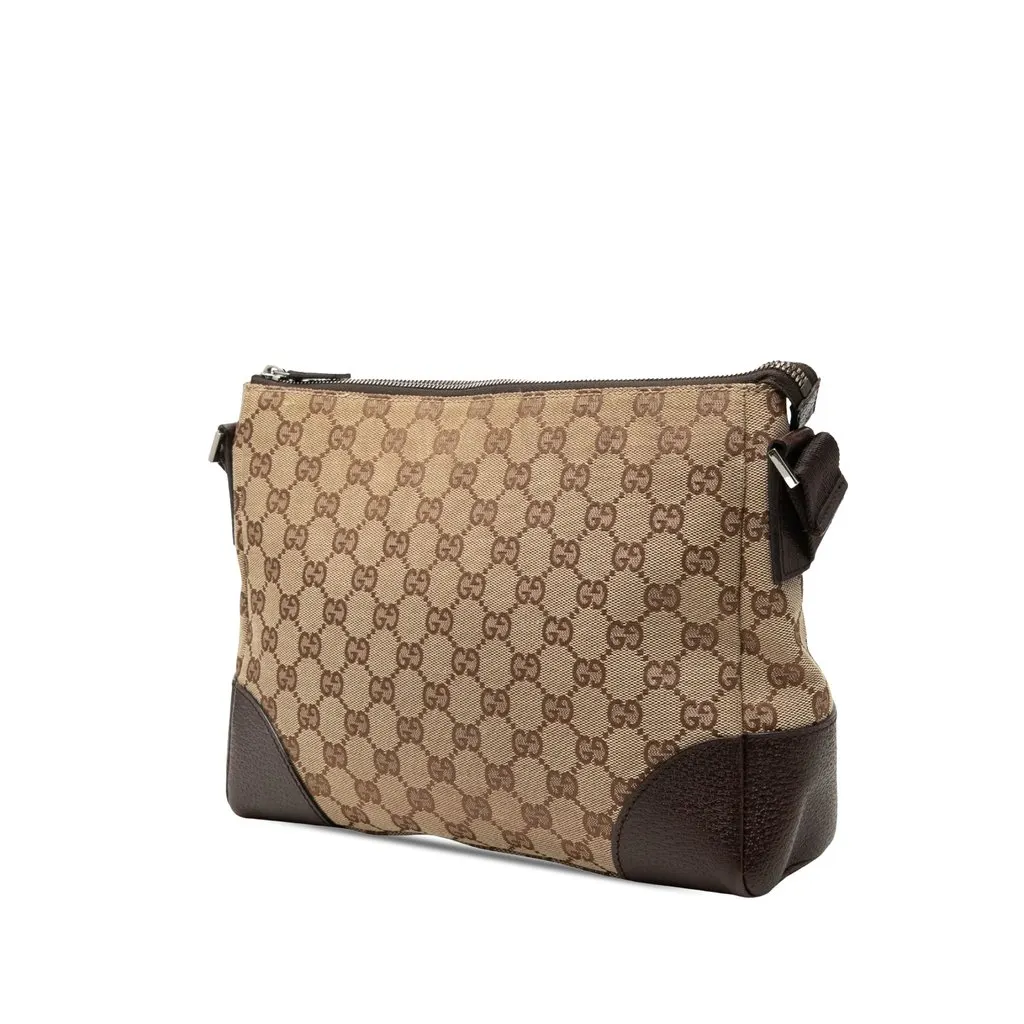 Gucci GG Canvas Crossbody Beige Very good - Back View