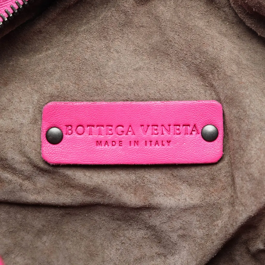 Bottega Veneta Quilted Nappa Bubble Shoulder Bag Pink Leather Very good - Box View