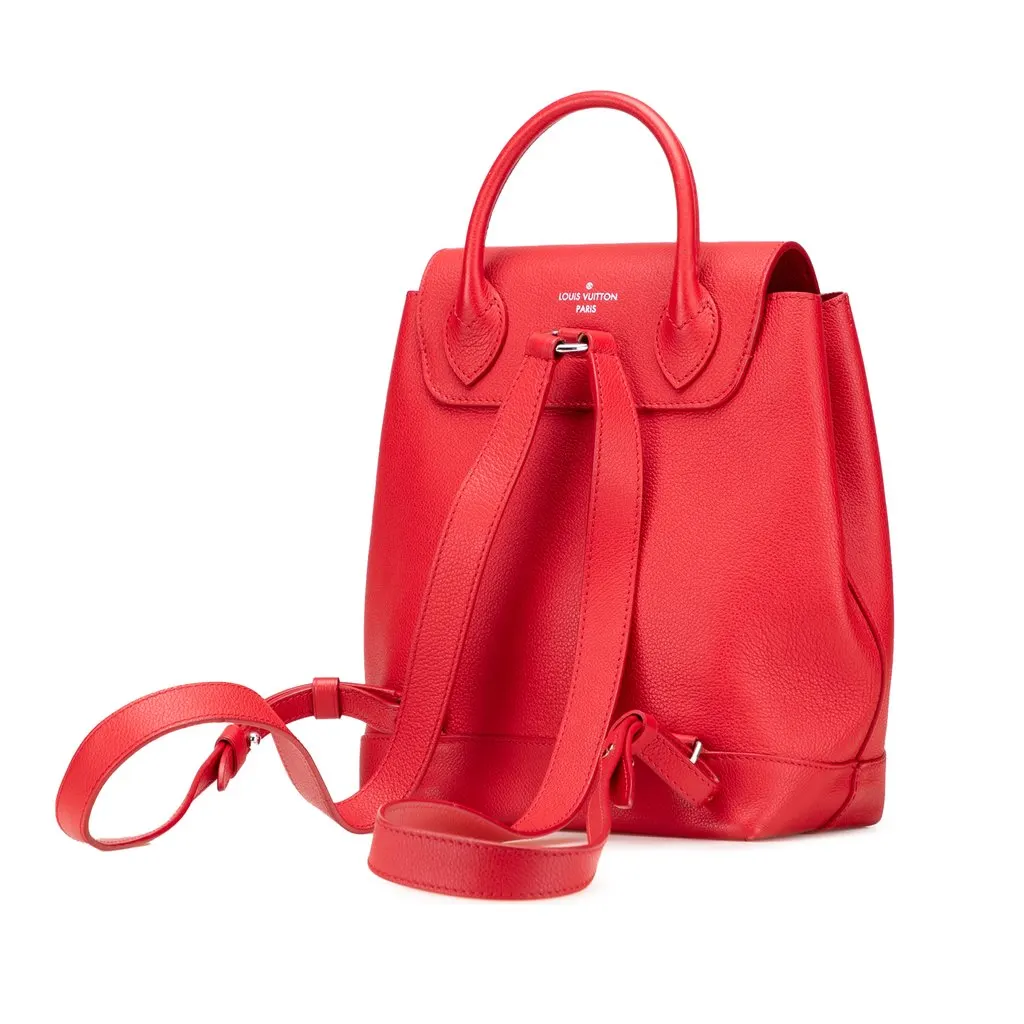 Louis Vuitton Taurillon Lockme Backpack Red Leather Very good - Back View