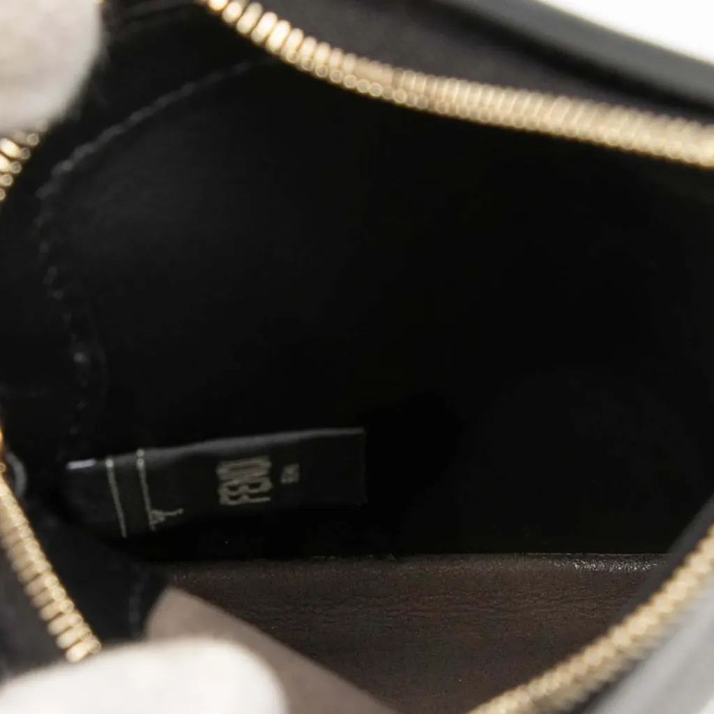 Fendi Mini Leather 3 Pocket Crossbody Black Leather Very good - Model View