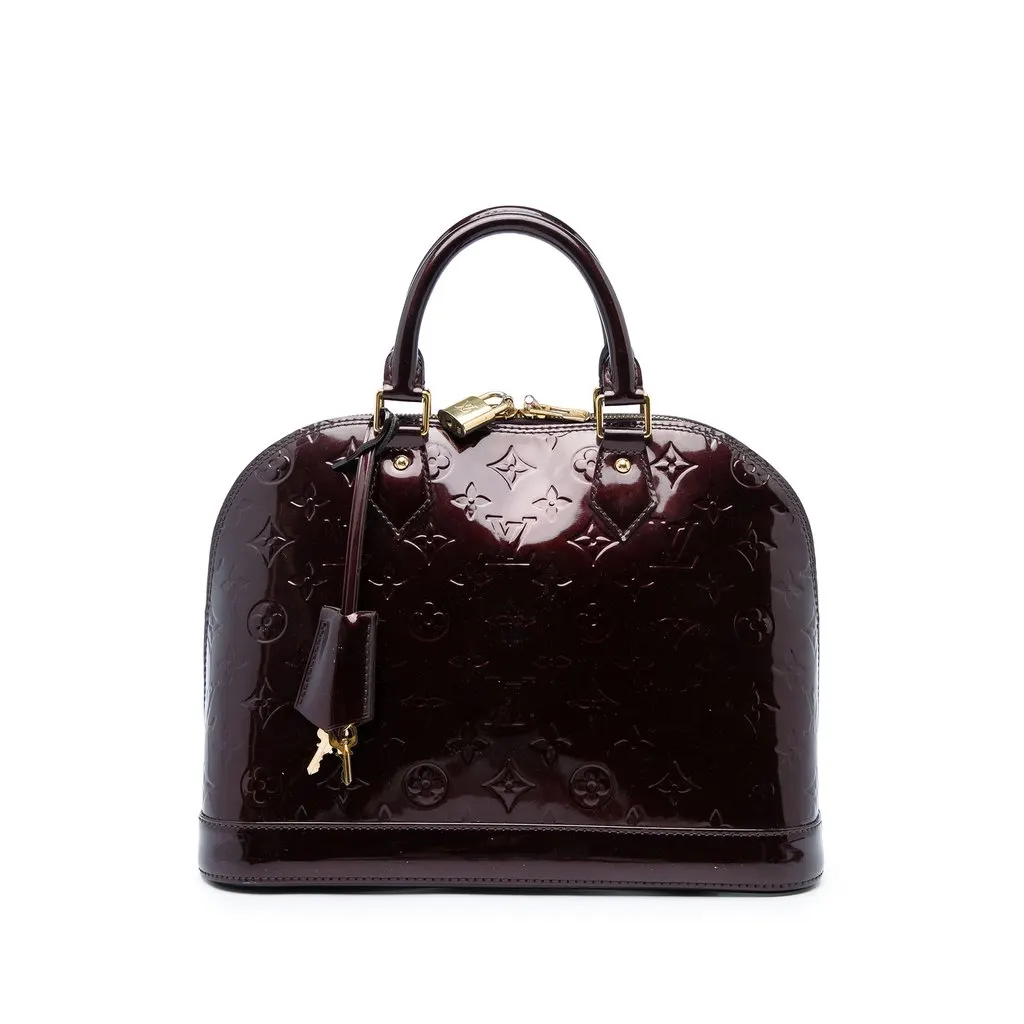 Louis Vuitton Monogram Vernis Alma PM Purple Leather Very good - Front View