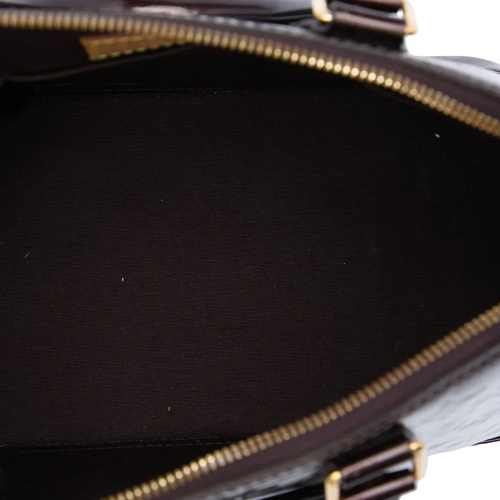 Louis Vuitton Monogram Vernis Alma PM Purple Leather Very good - Model View