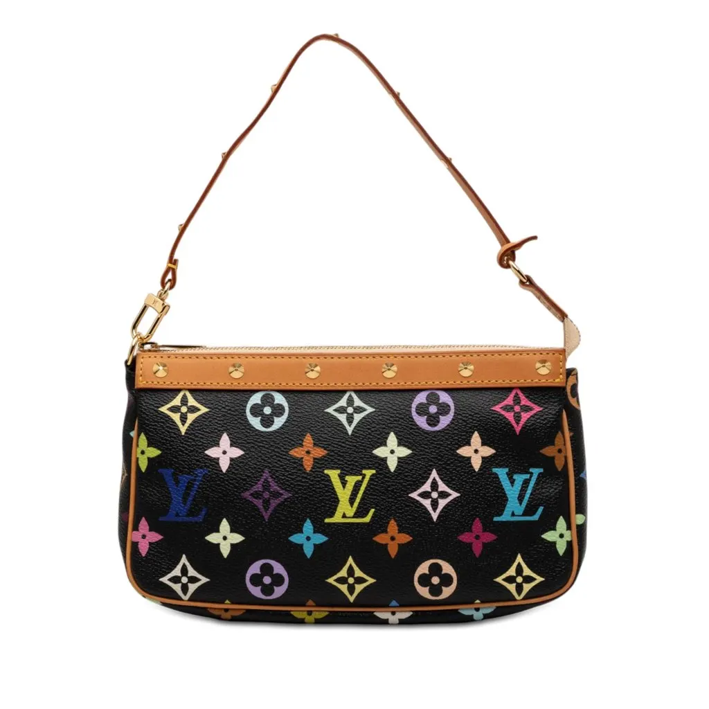 Louis Vuitton Monogram Multicolore Pochette Accessoires Black Very good - Front View