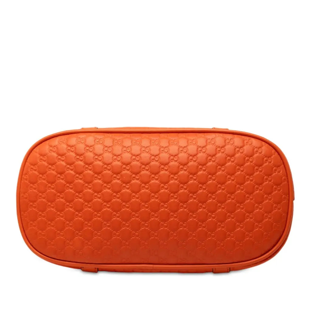 Gucci Mini Microguccissima Dome Satchel Orange Leather Very good - Inside View