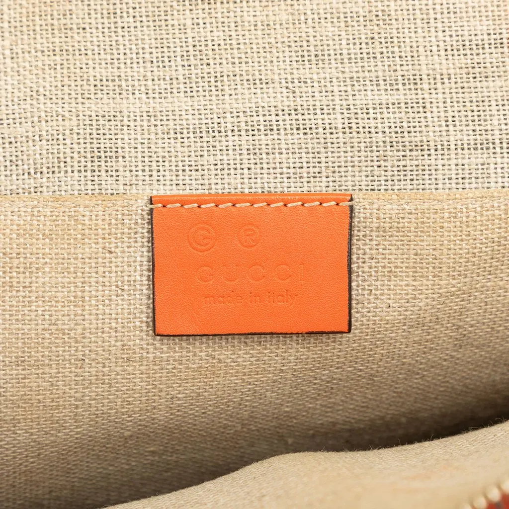 Gucci Mini Microguccissima Dome Satchel Orange Leather Very good - Box View