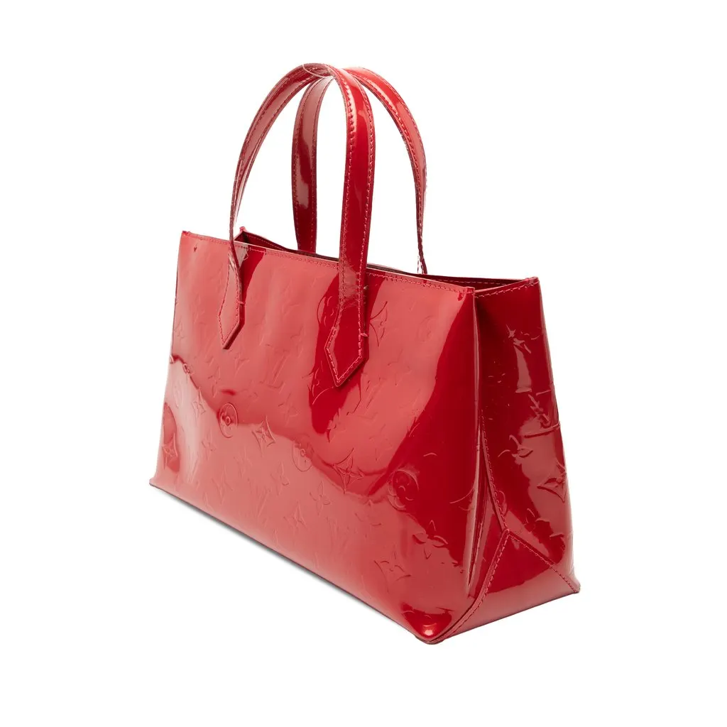 Louis Vuitton Monogram Vernis Wilshire PM Red Leather Very good - Back View