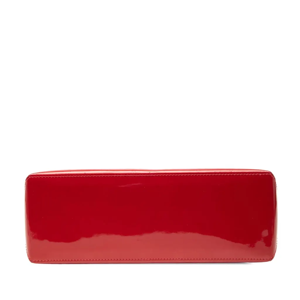 Louis Vuitton Monogram Vernis Wilshire PM Red Leather Very good - Inside View