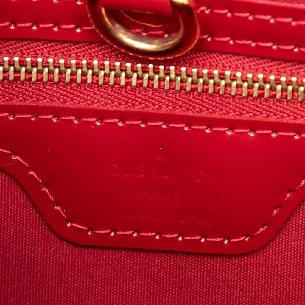 Louis Vuitton Monogram Vernis Wilshire PM Red Leather Very good - Box View