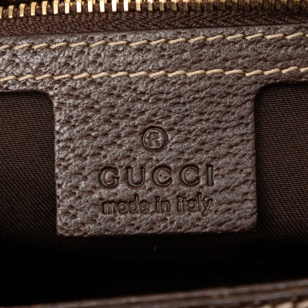 Gucci Horsebit Canvas Web Treasure Handbag Beige Good - Box View