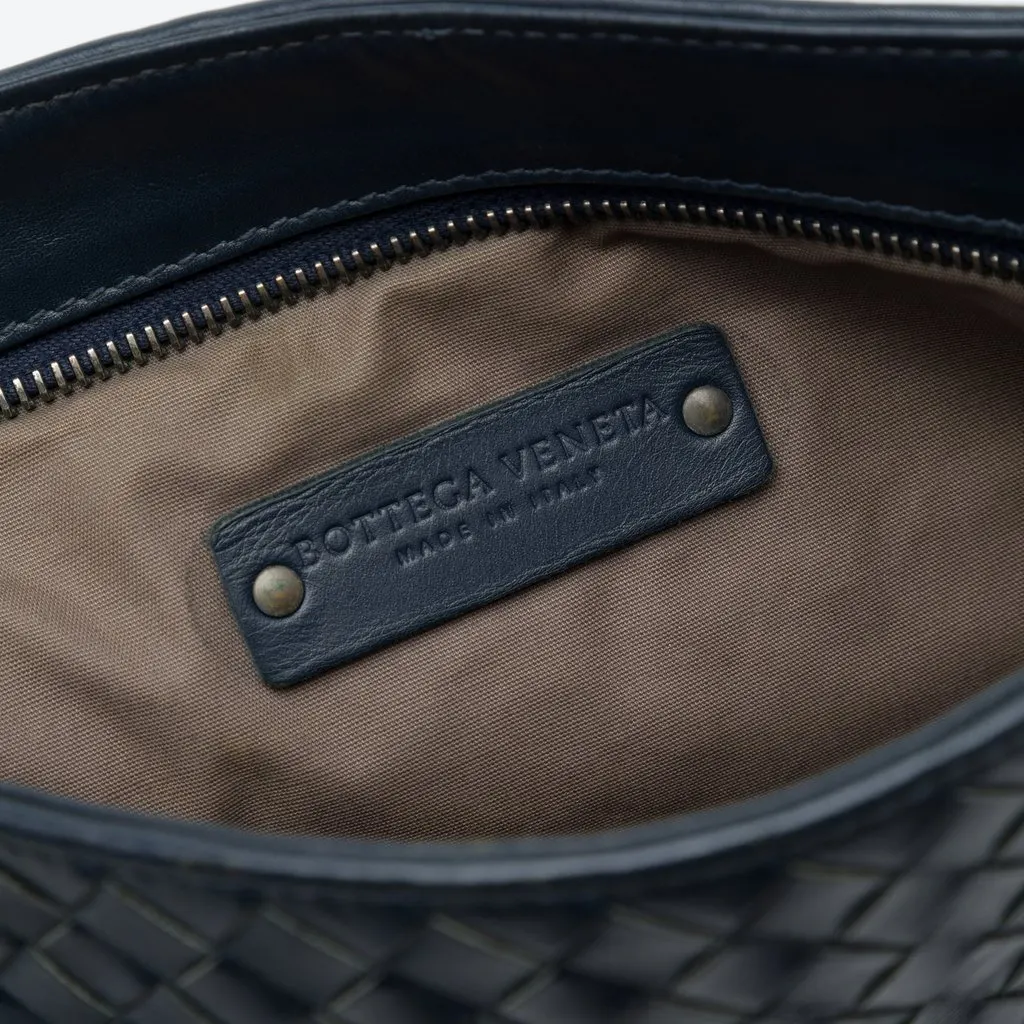 Bottega Veneta Nappa Intrecciato VN Crossbody Blue Leather Good - Box View