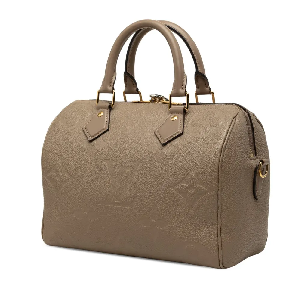 Louis Vuitton Monogram Empreinte Speedy Bandouliere 25 Brown Leather Very good - Back View