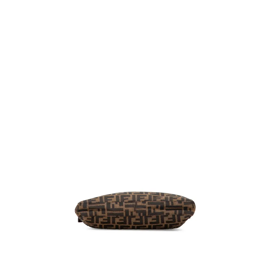 Fendi Zucca Canvas Shoulder Bag Brown Canvas Good - Inside View
