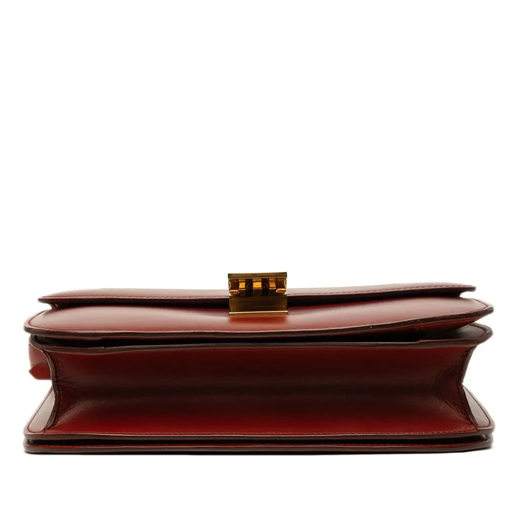 Celine Medium Calfskin Classic Box Red Leather Very good - Inside View