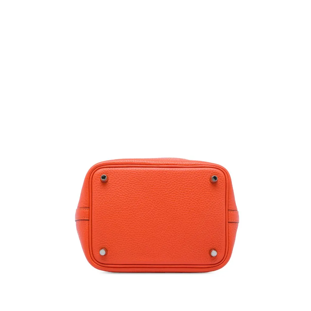 Hermès Clemence Picotin Lock 18 Orange Leather Very good - Inside View