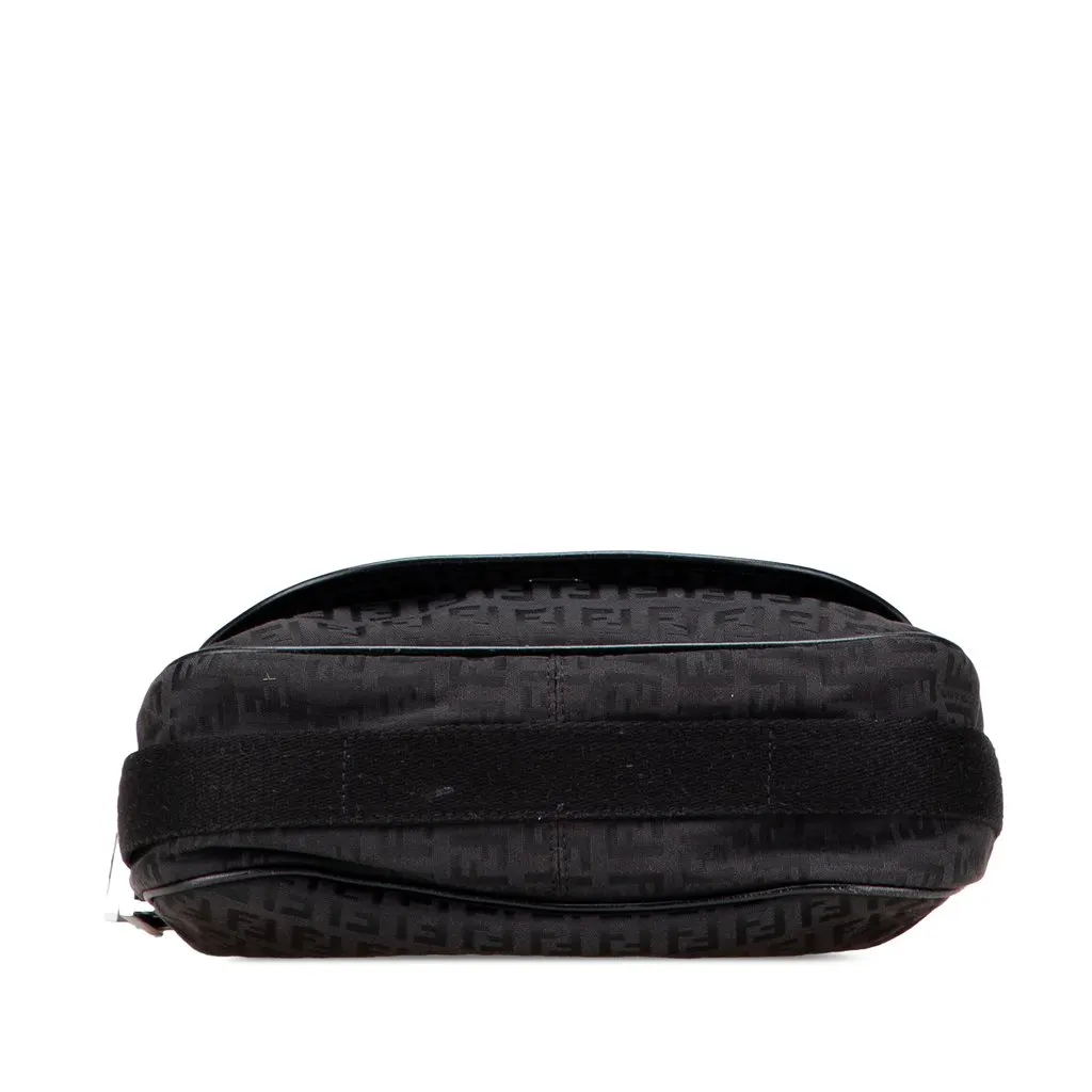Fendi Zucchino Canvas Crossbody Black Canvas Very good - Inside View