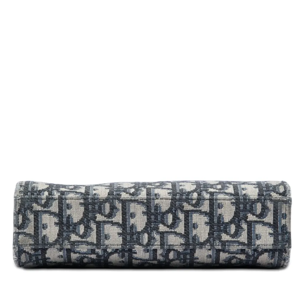 Dior Oblique Canvas Clutch Blue Very good - Inside View