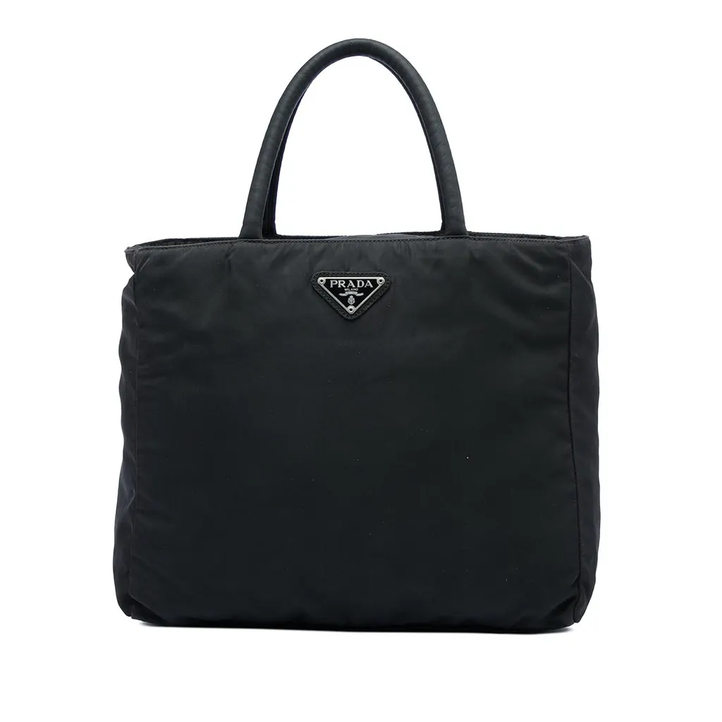 Prada Tessuto Tote Black Polyamide Very good - Front View
