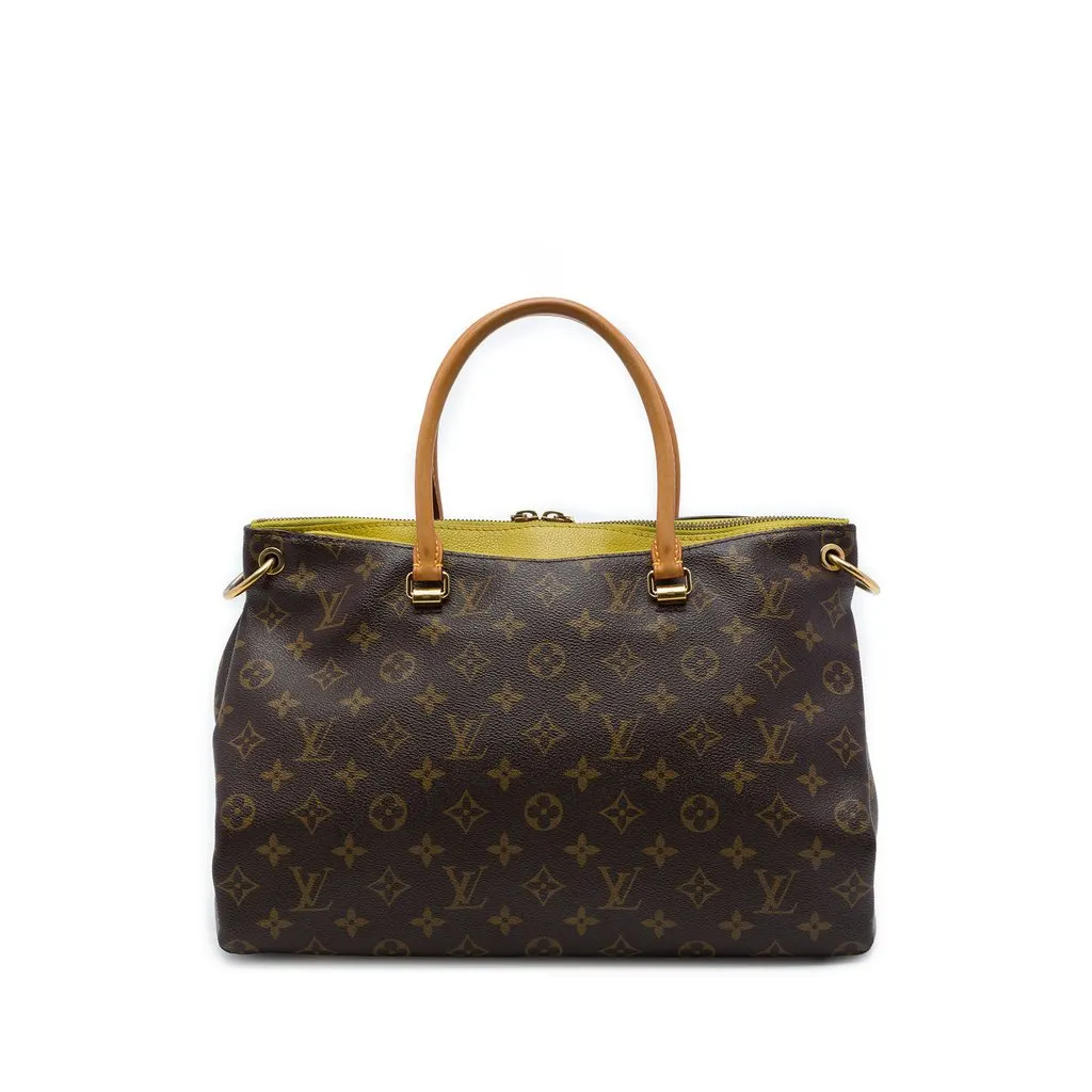 Louis Vuitton Monogram Pallas MM Brown Canvas Very good - Front View