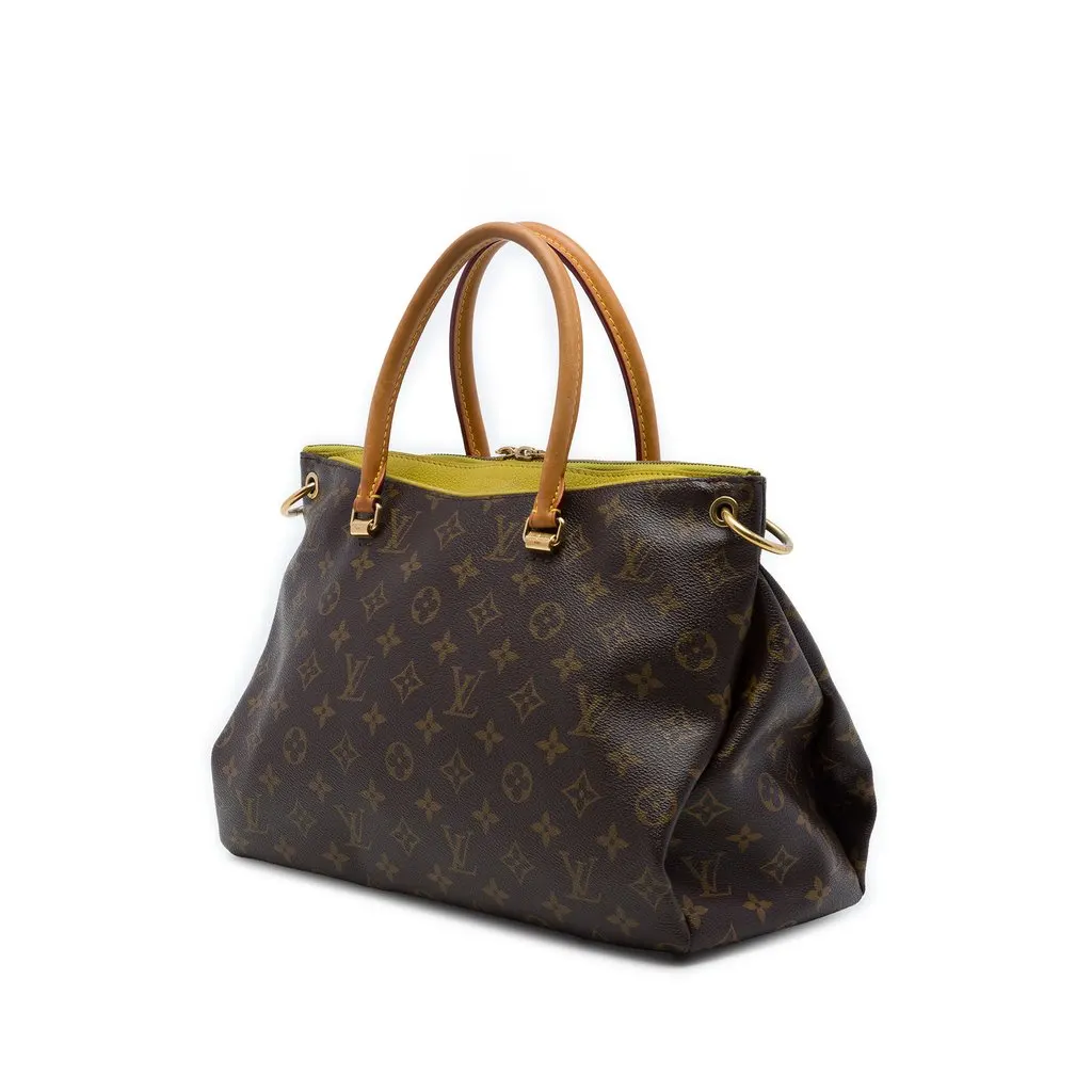 Louis Vuitton Monogram Pallas MM Brown Canvas Very good - Back View