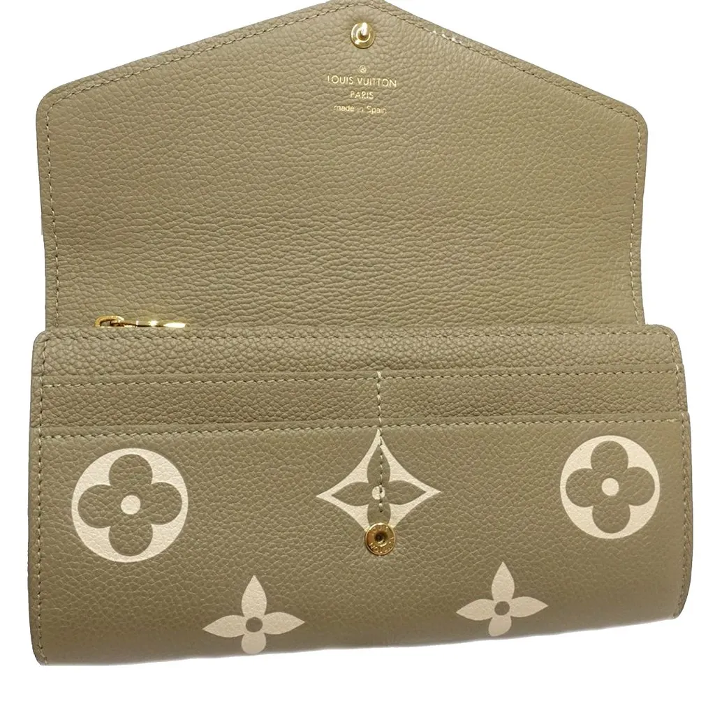 Louis Vuitton Bicolor Monogram Empreinte Sarah Wallet Brown Leather Very good - Inside View