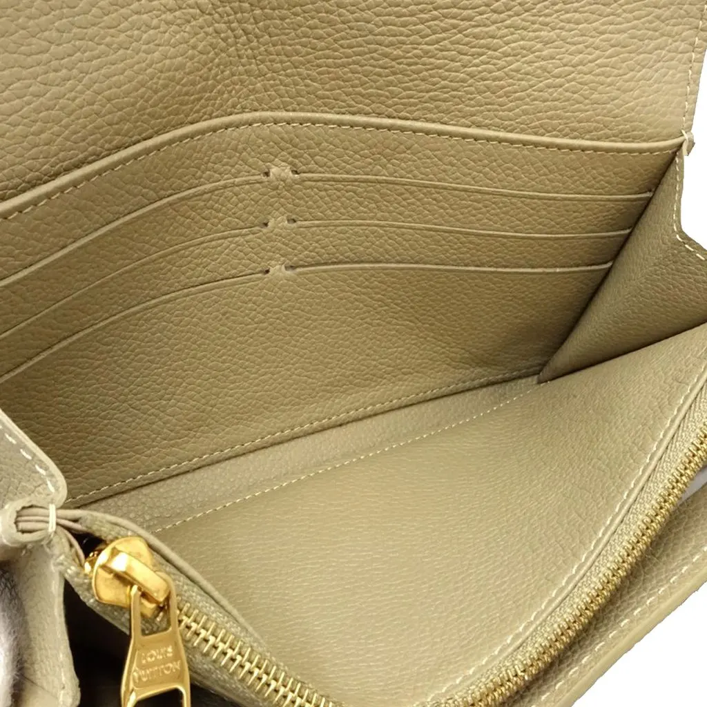 Louis Vuitton Bicolor Monogram Empreinte Sarah Wallet Brown Leather Very good - Model View