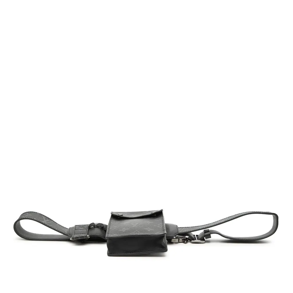 Louis Vuitton Monogram Eclipse Utility Belt Bag Black Very good - Inside View