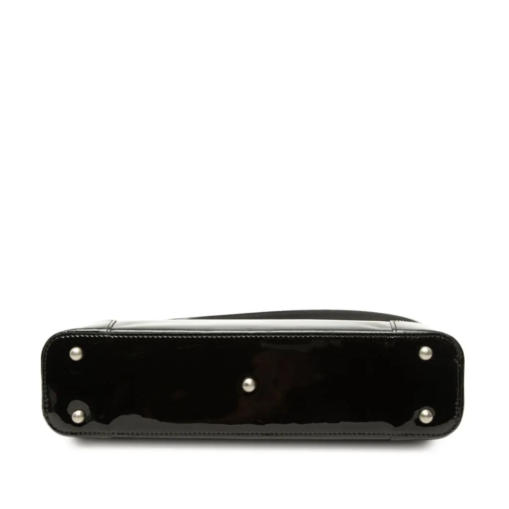 Burberry Patent Shoulder Bag Black Leather Very good - Inside View