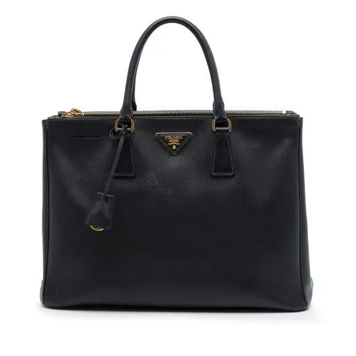 Prada Large Saffiano Lux Galleria Double Zip Satchel