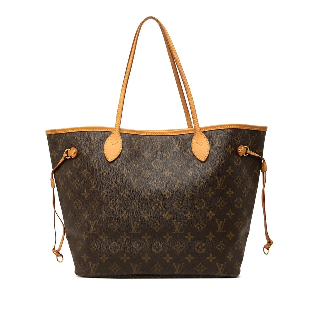 Louis Vuitton Monogram Neverfull MM Brown Very good - Front View