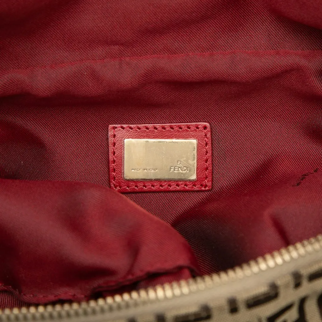 Fendi Zucchino Canvas Belt Bag Beige Good - Box View