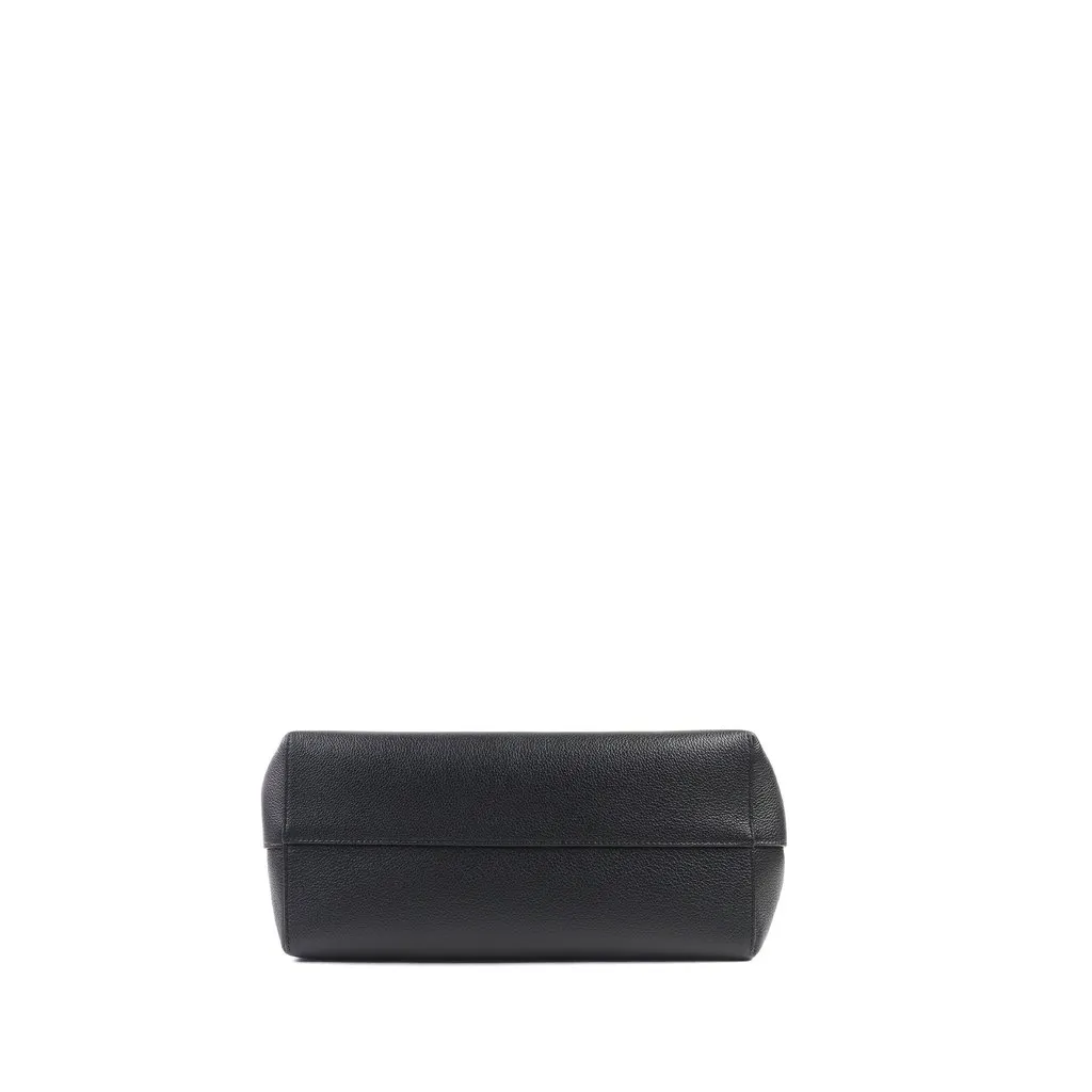 Celine Medium Grained Calfskin Cuir Triomphe Cabas Anais Tote Black Leather Very good - Inside View