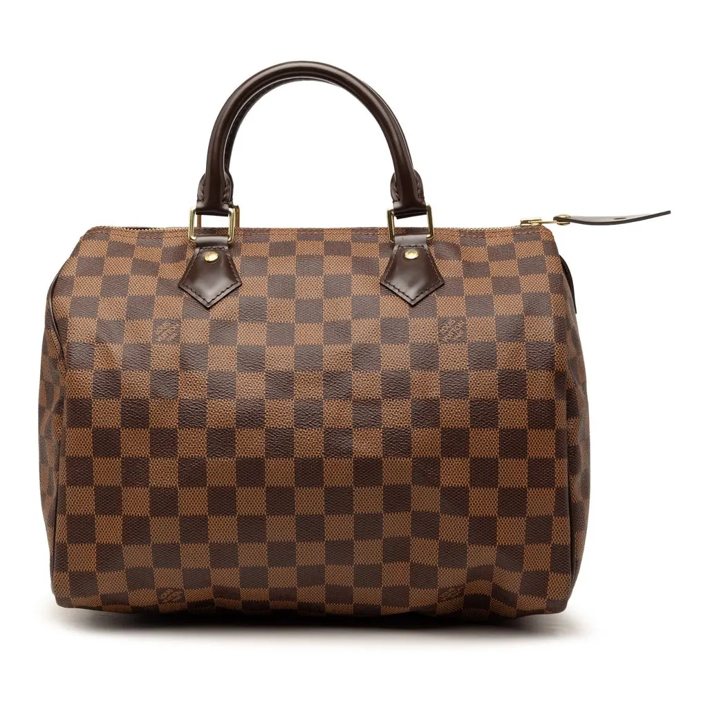 Louis Vuitton Damier Ebene Speedy 30 Brown Very good - Front View