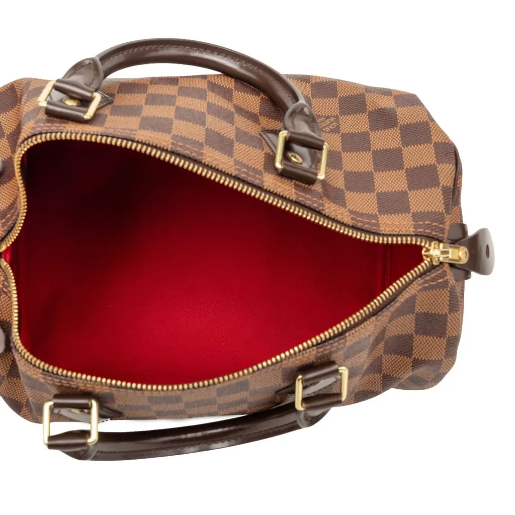 Louis Vuitton Damier Ebene Speedy 30 Brown Very good - Model View