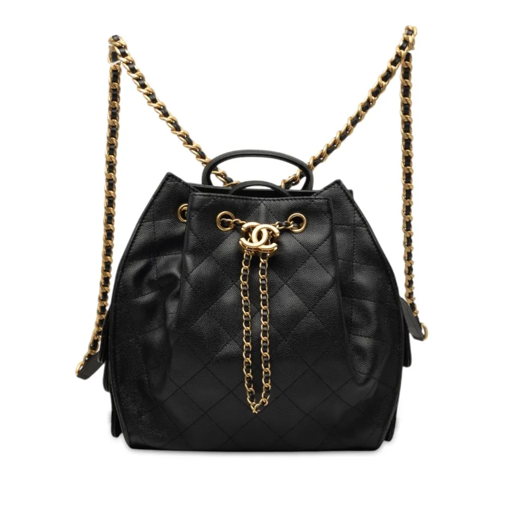 Chanel Medium Quilted Caviar Chanel 25 Backpack