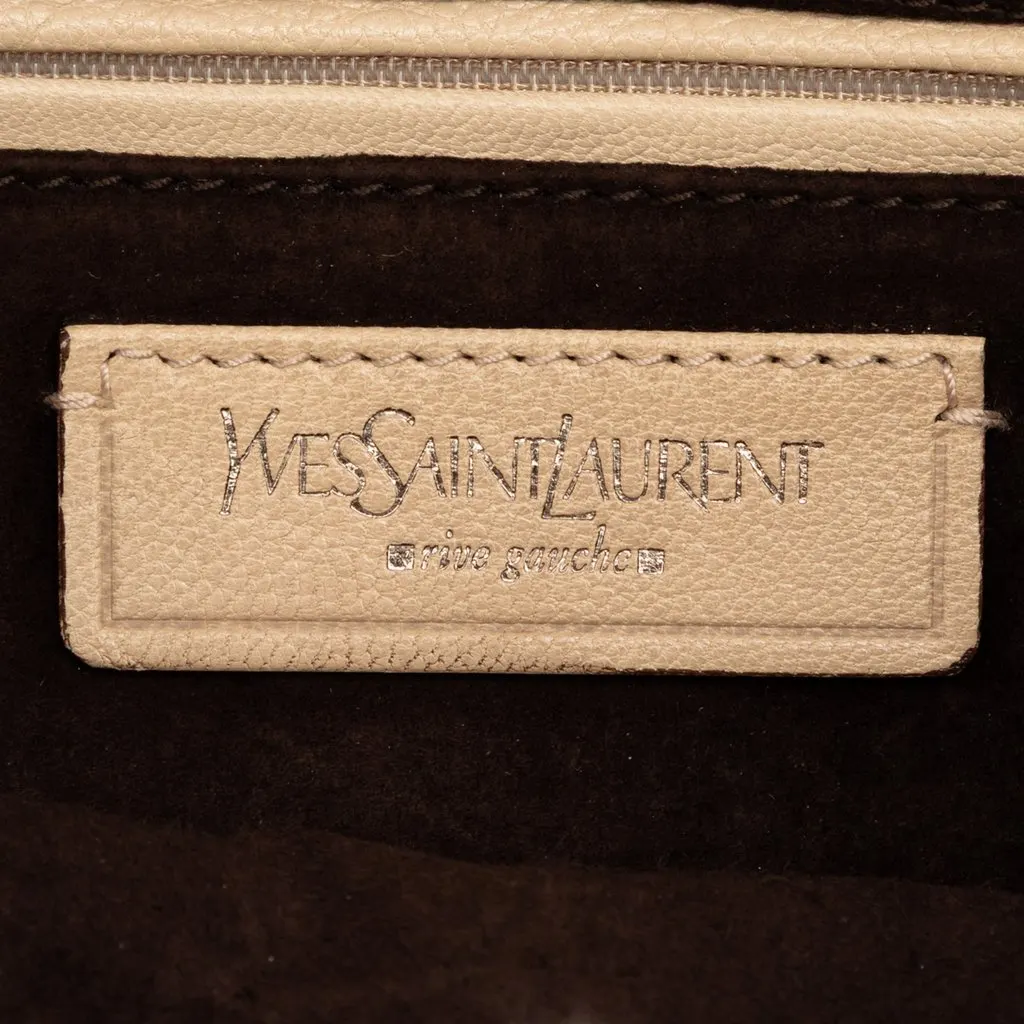 Saint Laurent Leather Nadja Rose Flap Bag Brown Leather Very good - Box View