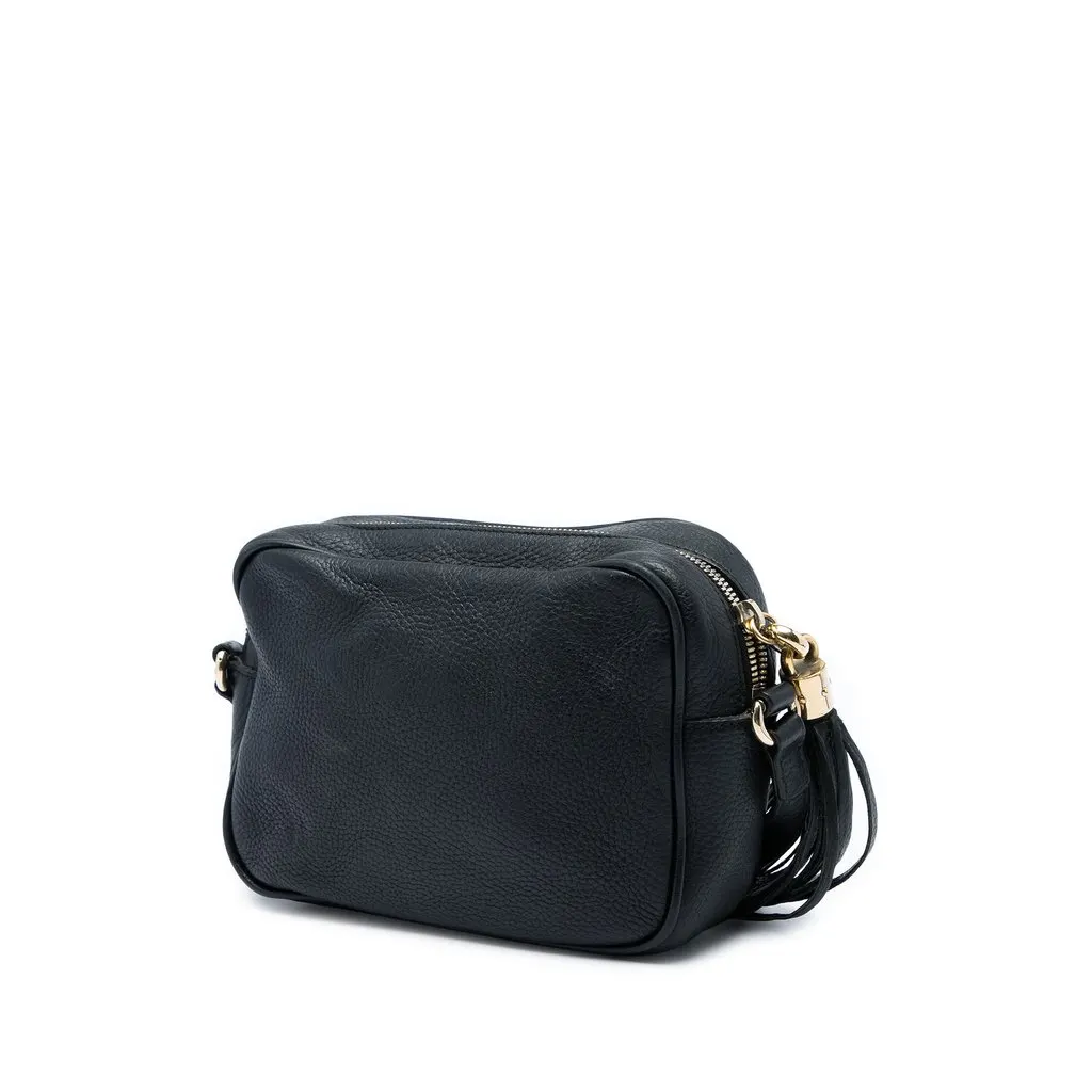Gucci Calfskin Soho Disco Crossbody Black Leather Good - Back View